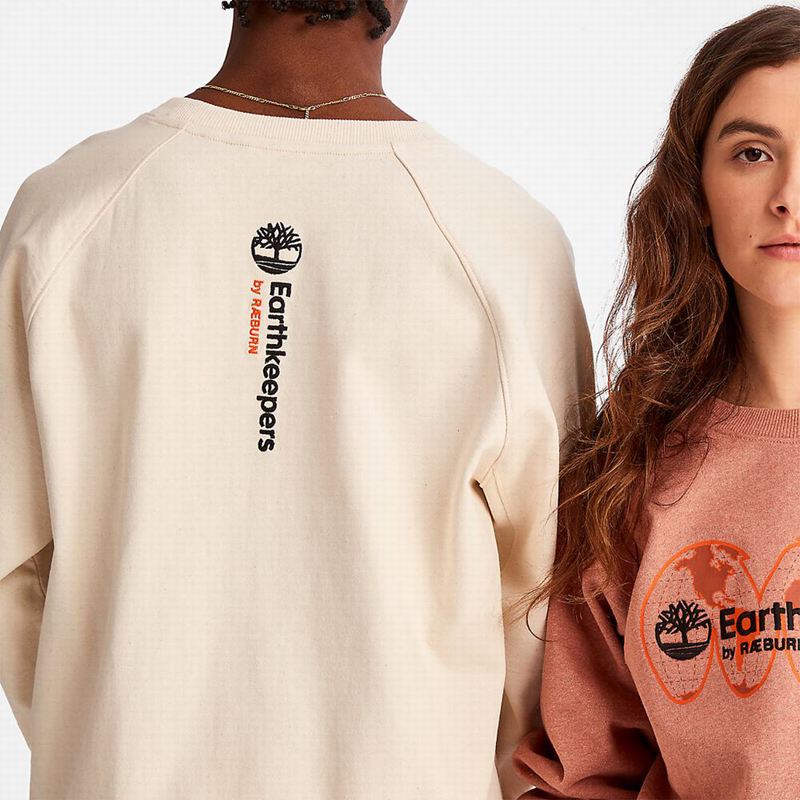 Timberland Earthkeepers by Raeburn Archive Globe Crewneck Dukserice Bež | 68804705