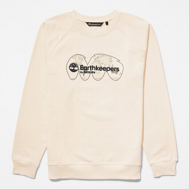 Timberland Earthkeepers by Raeburn Archive Globe Crewneck Dukserice Bež | 68804705