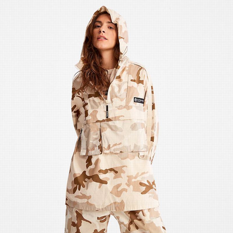 Timberland Earthkeepers by Raeburn Packable Anorak Majica S Kapuljačom Bež | 34339296