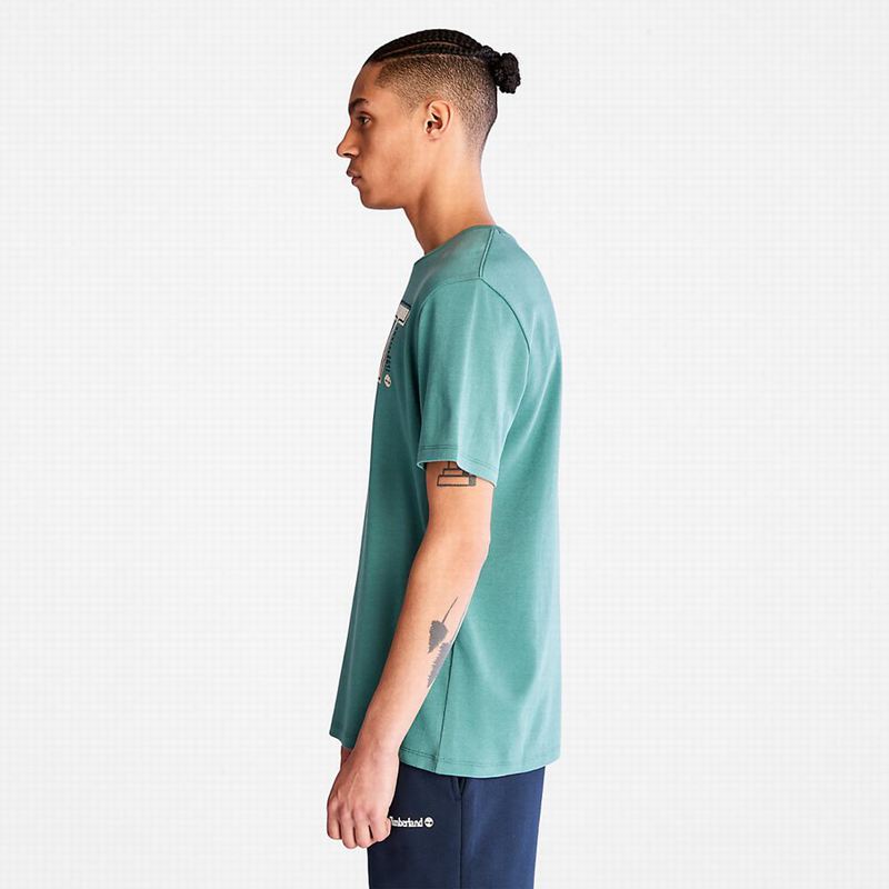 Timberland Eco-Ready Supima Cotton Timber Fresh Majice Maslinasto Zelene | 85315337