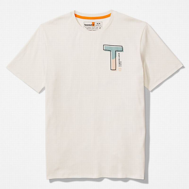 Timberland Eco-Ready Supima Cotton Timber Fresh Majice Bijele | 89140888