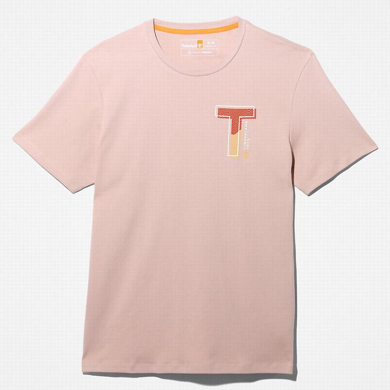 Timberland Eco-Ready Supima Cotton Timber Fresh Majice Roze | 93552276
