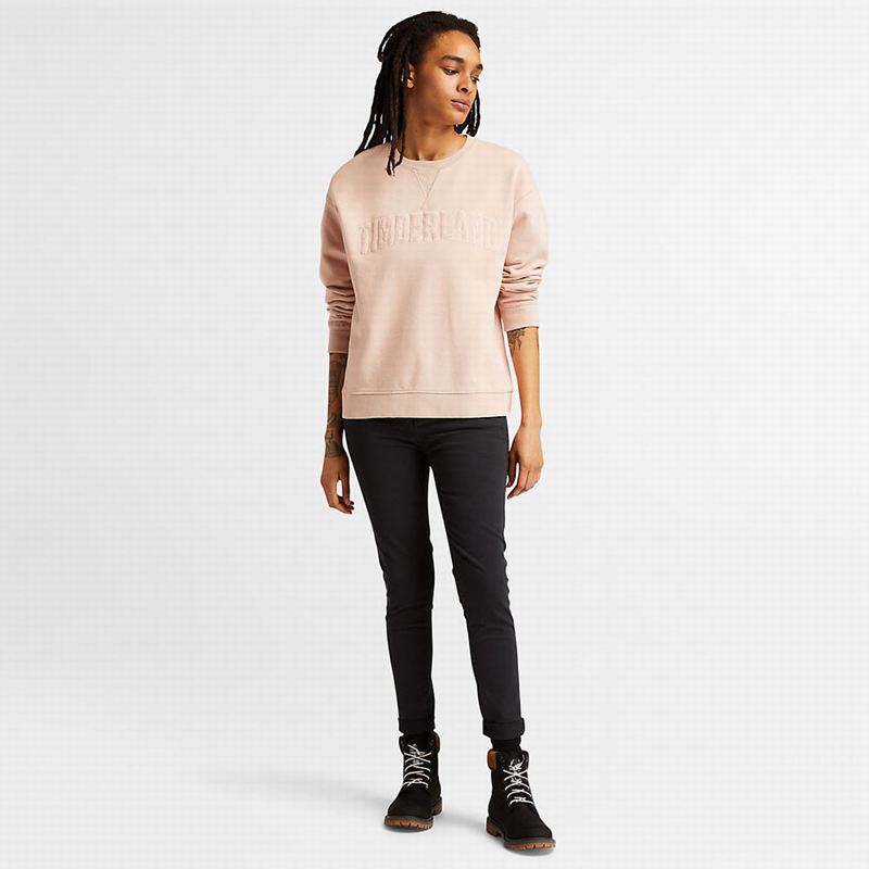 Timberland Ecoriginal Corduroy Logo Dukserice Roze | 66525625