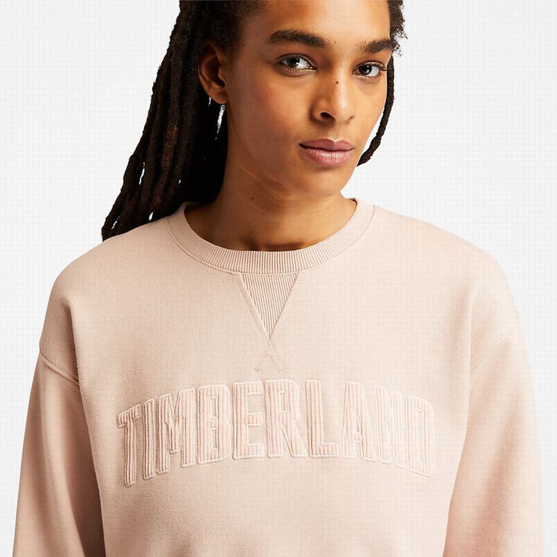 Timberland Ecoriginal Corduroy Logo Dukserice Roze | 66525625