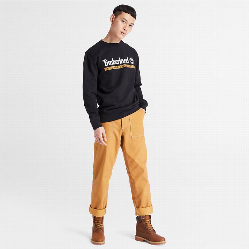 Timberland Established 1973 Crew Dukserice Crne | 18280843