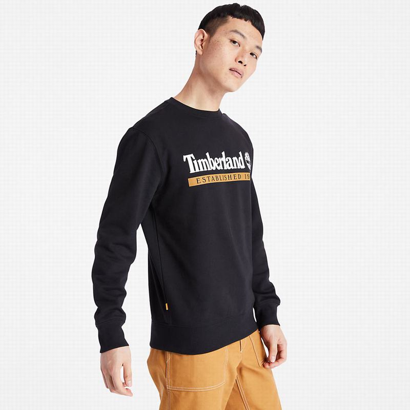 Timberland Established 1973 Crew Dukserice Crne | 18280843