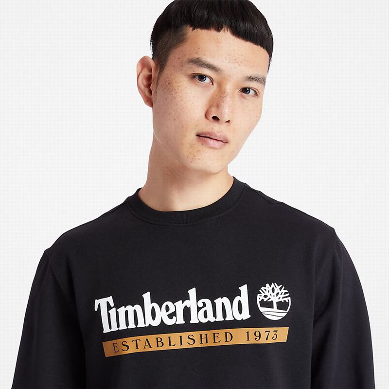 Timberland Established 1973 Crew Dukserice Crne | 18280843