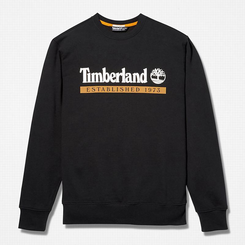 Timberland Established 1973 Crew Dukserice Crne | 18280843