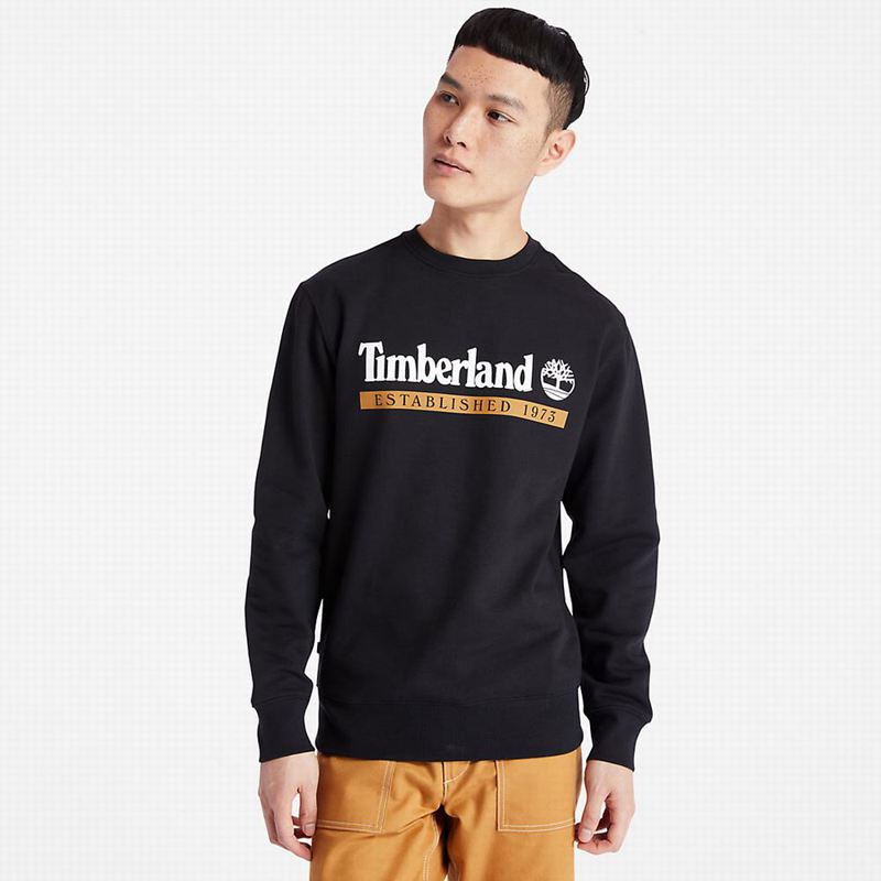 Timberland Established 1973 Crew Dukserice Crne | 18280843