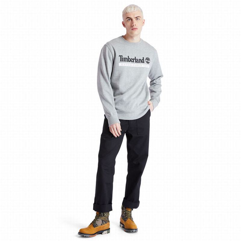 Timberland Established 1973 Crew Dukserice Sive | 26370432