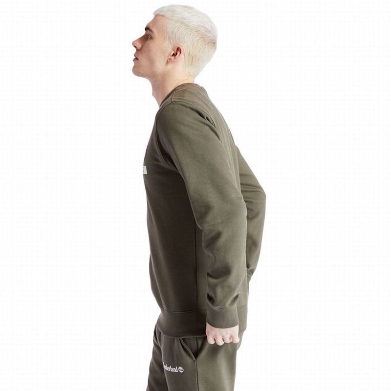 Timberland Established 1973 Crew Dukserice Maslinasto Zelene | 55892287