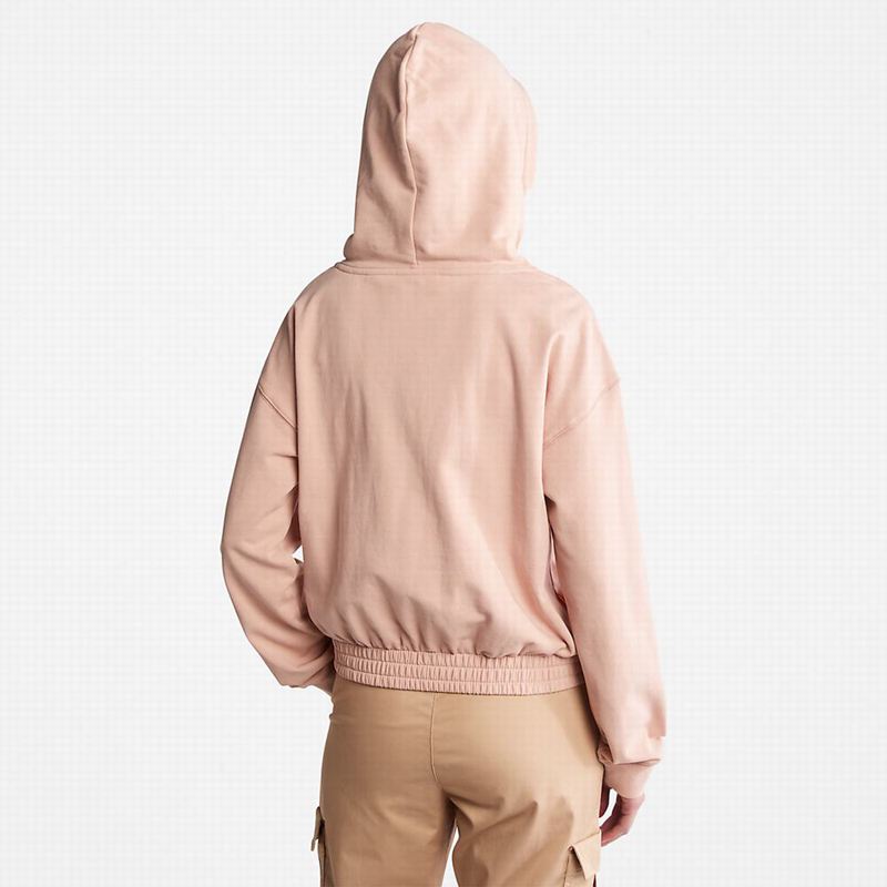 Timberland Established 1973 Logo Majica S Kapuljačom Roze | 2452169