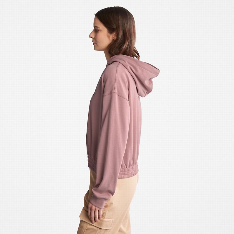 Timberland Established 1973 Logo Majica S Kapuljačom Roze | 32727015