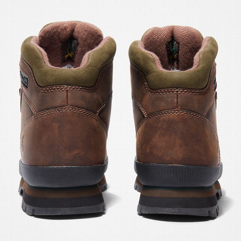 Timberland Euro Better Koža Planinarske Cipele Smeđe | 68839581