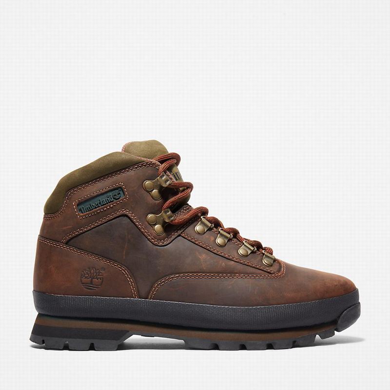 Timberland Euro Better Koža Planinarske Cipele Smeđe | 68839581