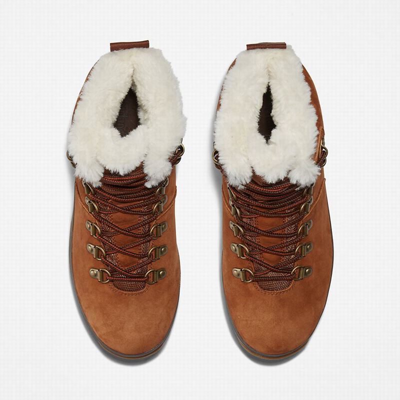 Timberland Euro Hiker Fur-Lined Vodootporne Čizme Smeđe | 82263380