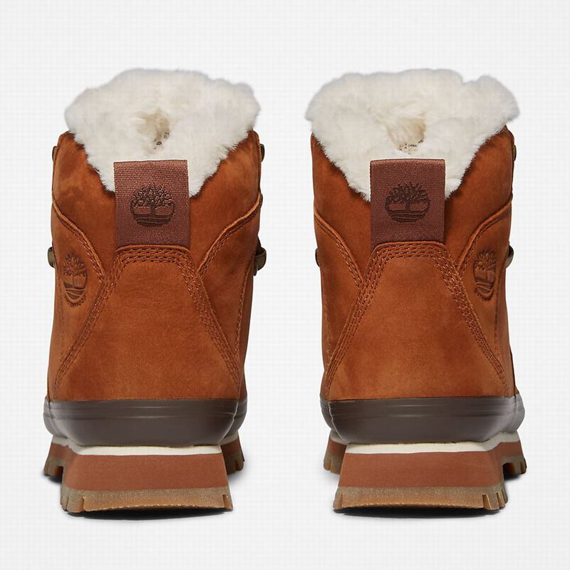 Timberland Euro Hiker Fur-Lined Vodootporne Čizme Smeđe | 82263380