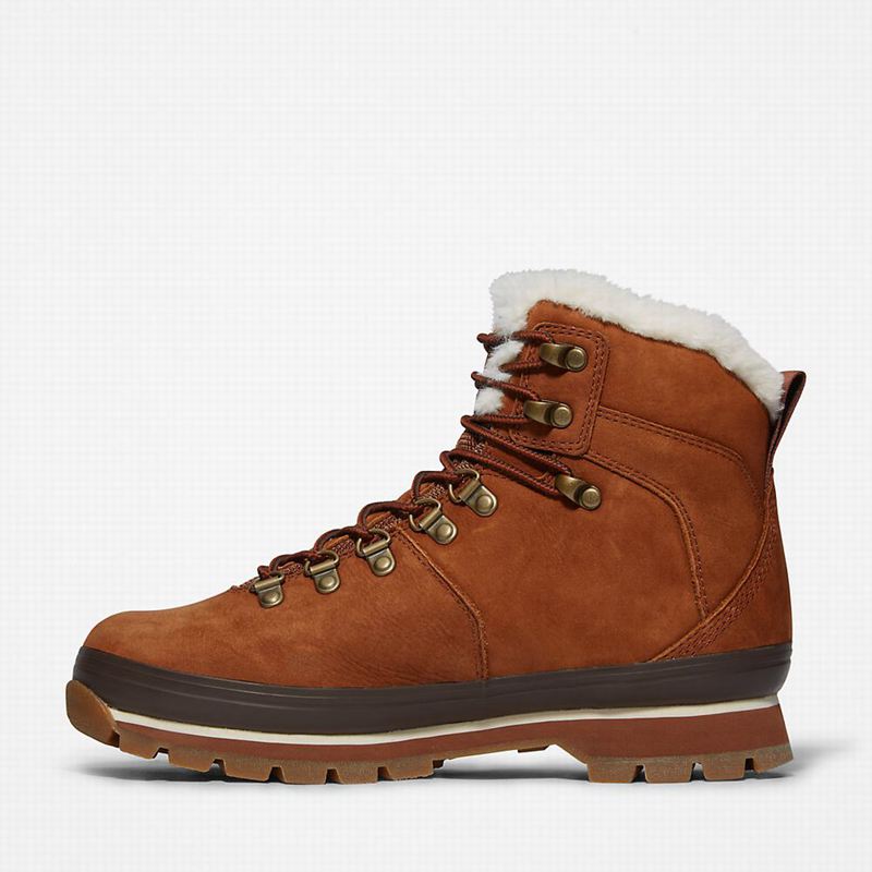 Timberland Euro Hiker Fur-Lined Vodootporne Čizme Smeđe | 82263380