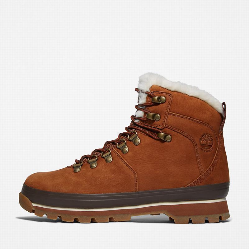 Timberland Euro Hiker Fur-Lined Vodootporne Čizme Smeđe | 82263380