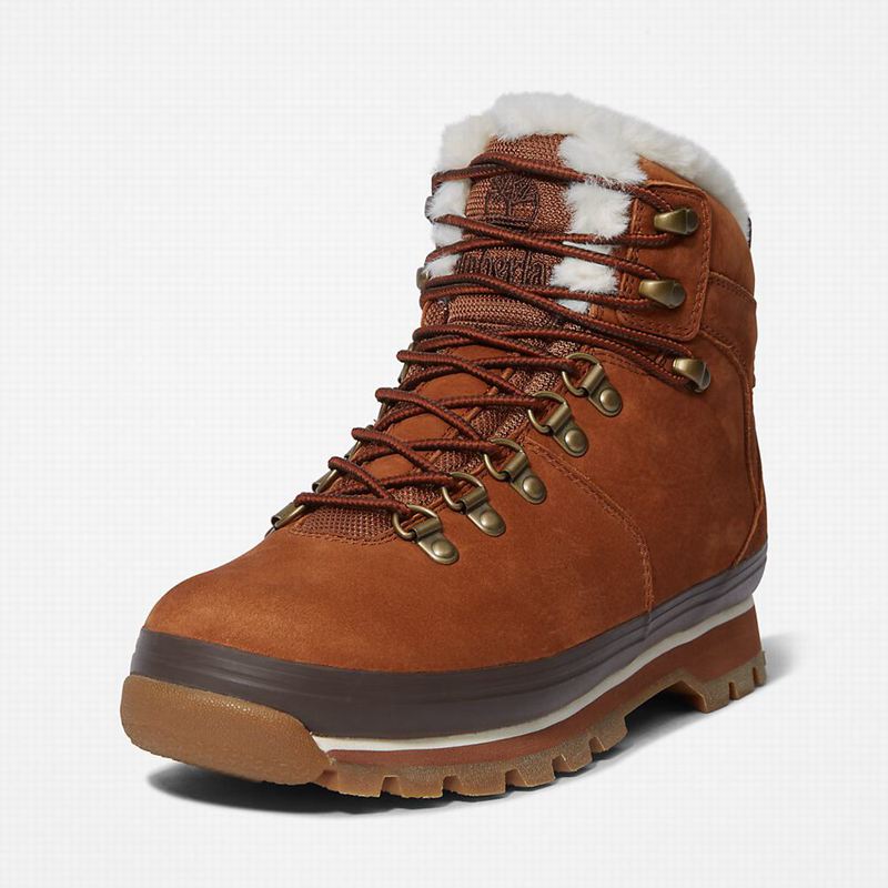 Timberland Euro Hiker Fur-Lined Vodootporne Čizme Smeđe | 82263380