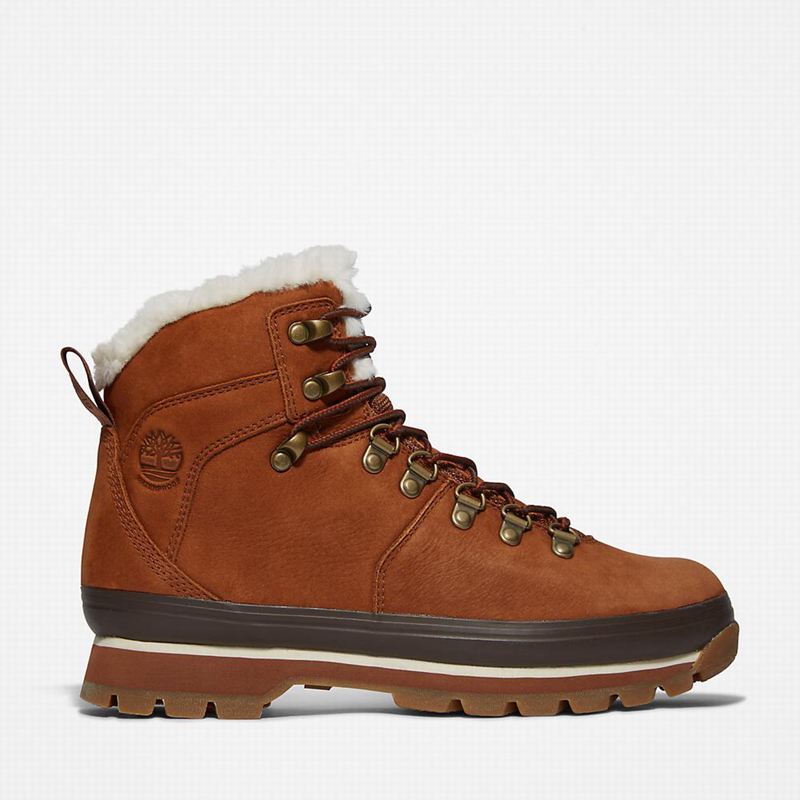 Timberland Euro Hiker Fur-Lined Vodootporne Čizme Smeđe | 82263380