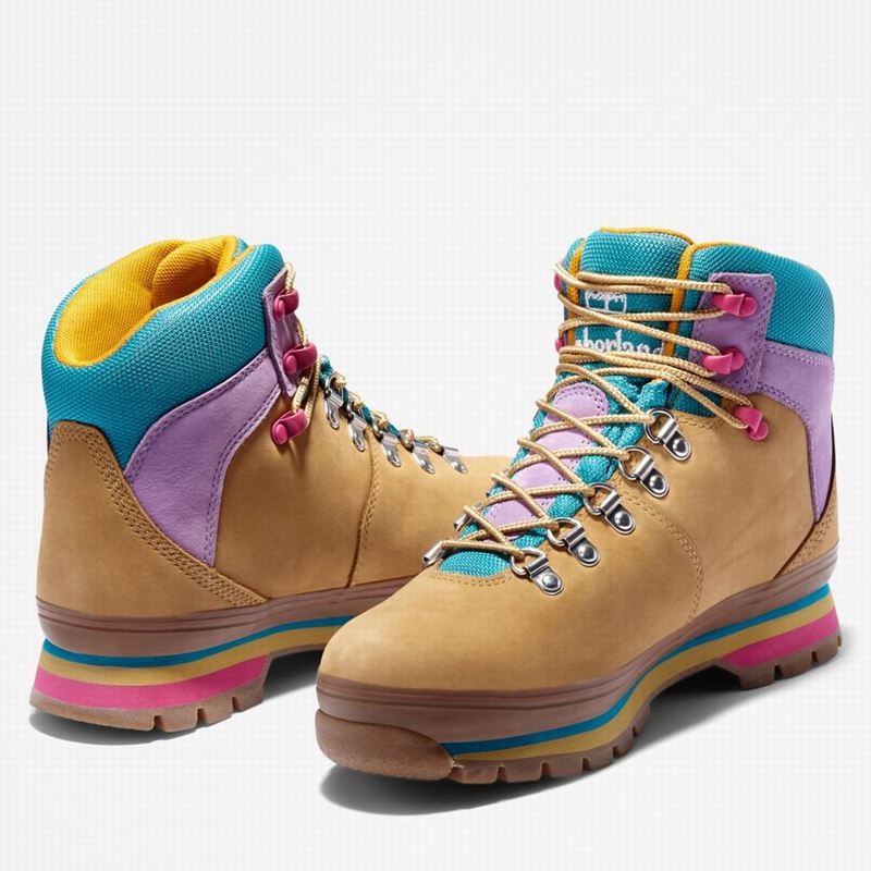Timberland Euro Mixed-Media Waterproof Planinarske Cipele Smeđe | 19262213