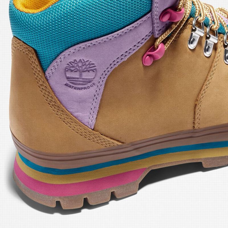 Timberland Euro Mixed-Media Waterproof Planinarske Cipele Smeđe | 19262213