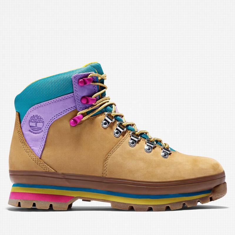 Timberland Euro Mixed-Media Waterproof Planinarske Cipele Smeđe | 19262213