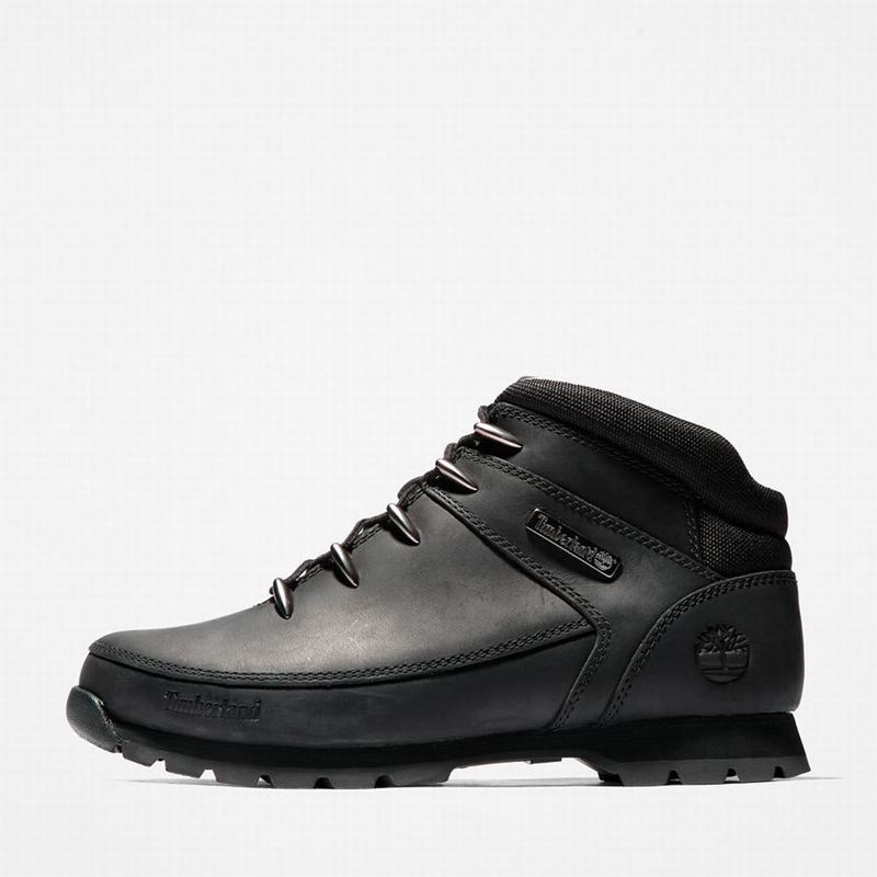 Timberland Euro Sprint Mid Planinarske Cipele Crne | 32583894