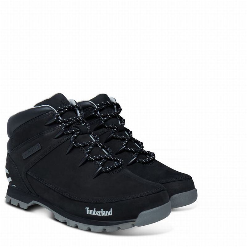 Timberland Euro Sprint Mid Planinarske Cipele Crne | 82578639