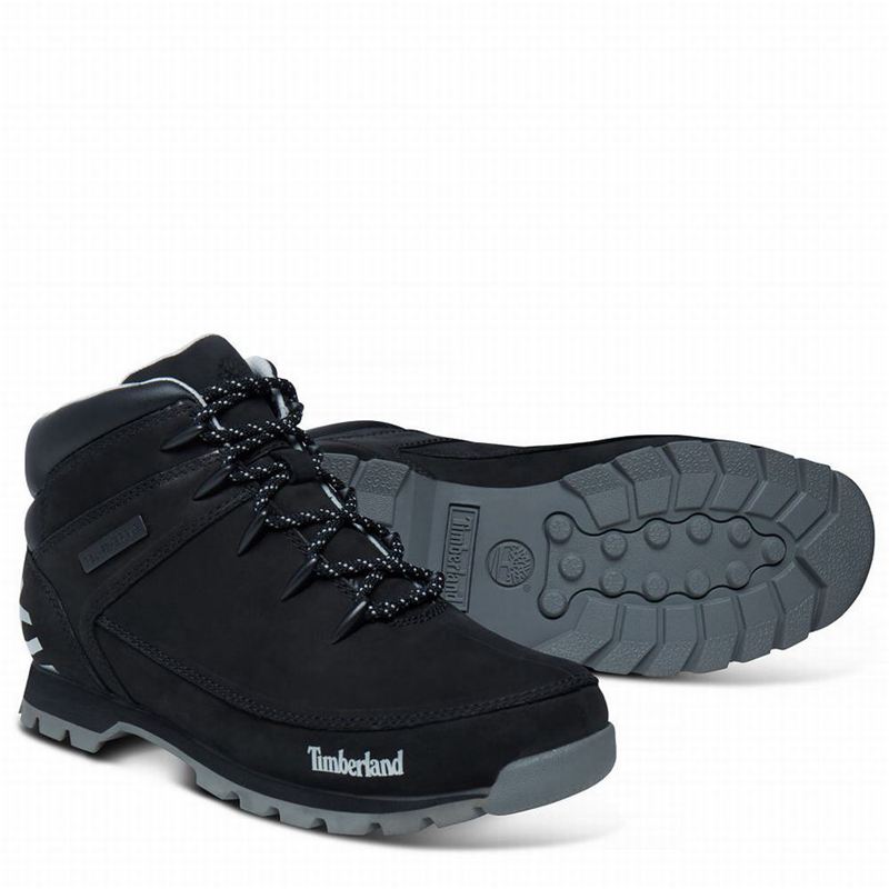 Timberland Euro Sprint Mid Planinarske Cipele Crne | 82578639