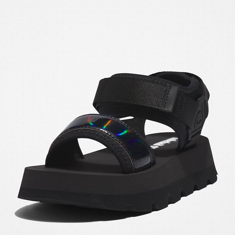 Timberland Euro Swift Ankle-Strap Sandale Crne | 49532029