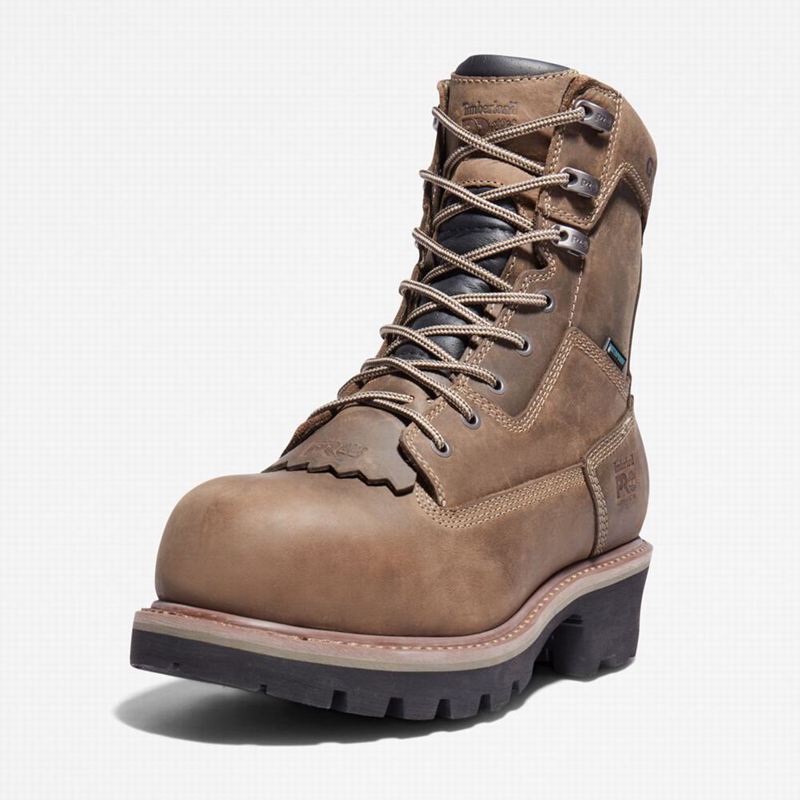 Timberland Evergreen Logger Composite Toe Waterproof Radne Čizme Kafe | 19975060
