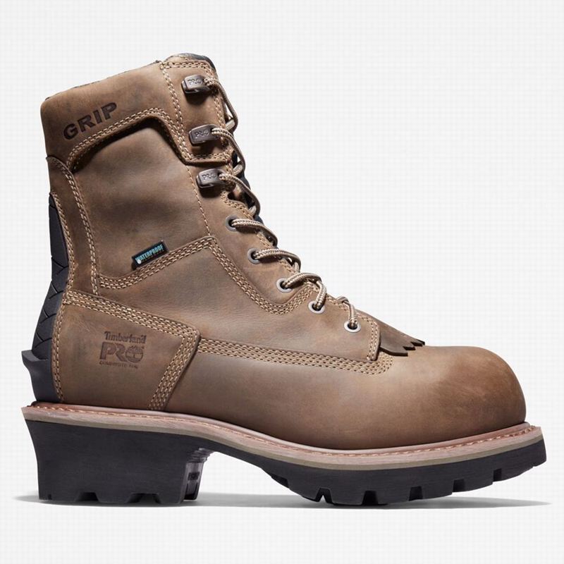 Timberland Evergreen Logger Composite Toe Waterproof Radne Čizme Kafe | 19975060