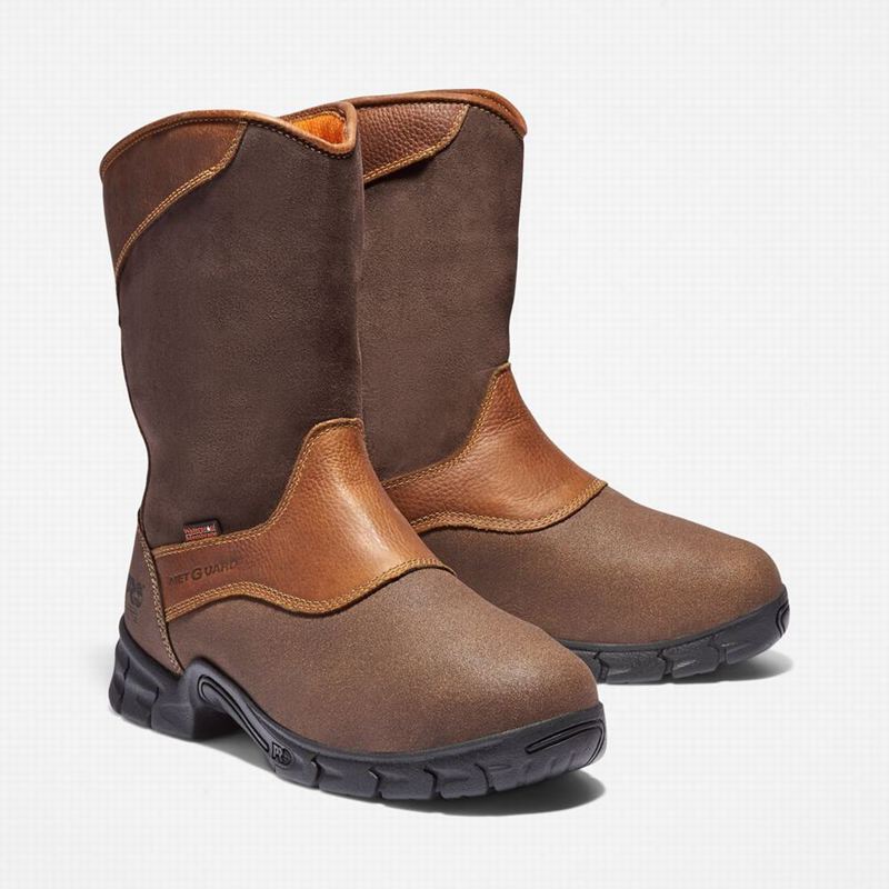 Timberland Excave Met Guard Steel Toe Waterproof Radne Čizme Smeđe | 3291784