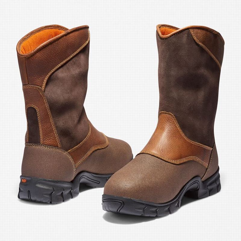 Timberland Excave Met Guard Steel Toe Waterproof Radne Čizme Smeđe | 3291784