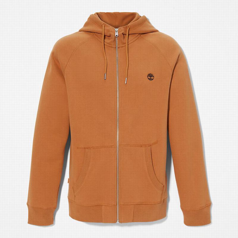 Timberland Exeter River Zip-Front Fleece Majica S Kapuljačom Smeđe | 60655142