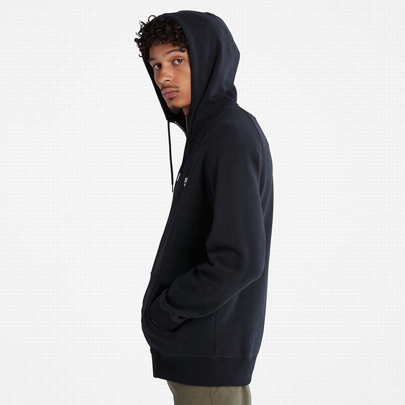 Timberland Exeter River Zip Majica S Kapuljačom Crne | 3672492