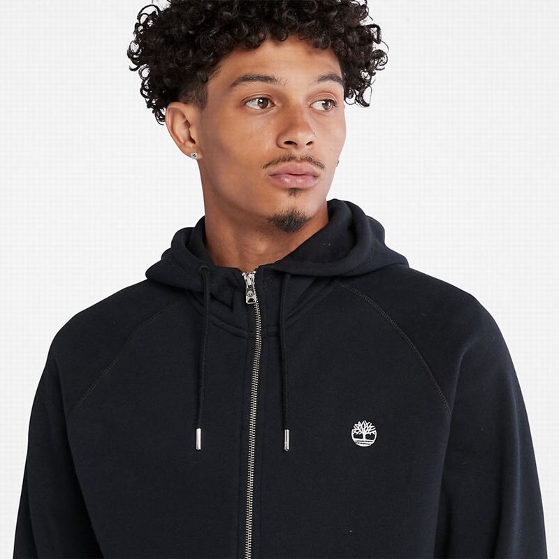 Timberland Exeter River Zip Majica S Kapuljačom Crne | 3672492