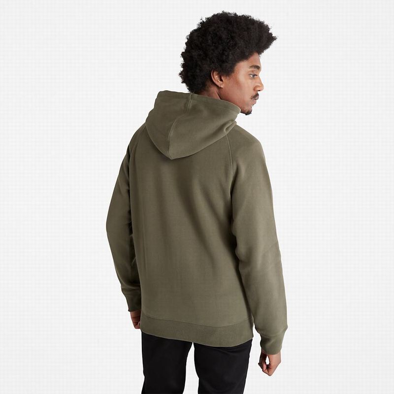 Timberland Exeter River Zip Majica S Kapuljačom Maslinasto Zelene | 86245630