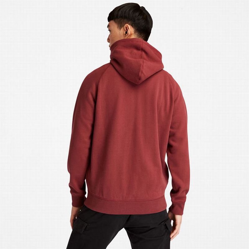 Timberland Exeter River Zip Majica S Kapuljačom Crvene | 94640021