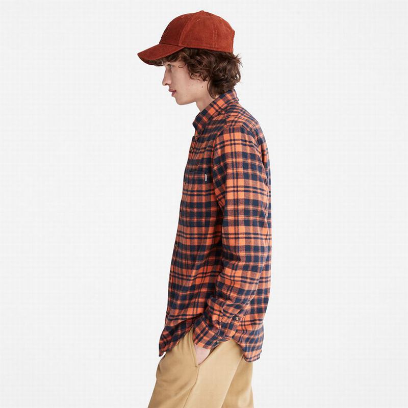 Timberland Flannel Checked Košulje Narančaste | 33695954