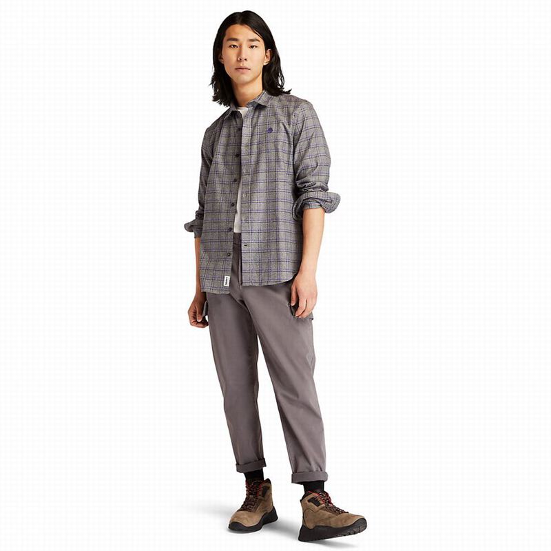 Timberland Flannel Checked Košulje Sive | 56220426