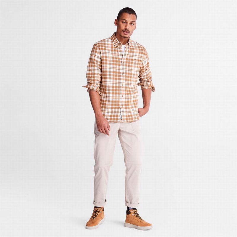 Timberland Flannel Checked Košulje Smeđe | 8538070