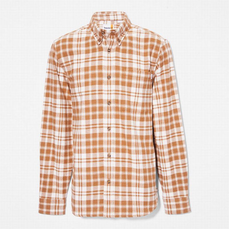 Timberland Flannel Checked Košulje Smeđe | 8538070