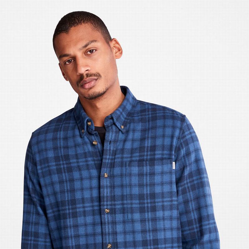 Timberland Flannel Checked Košulje Tamnoplave | 13352750