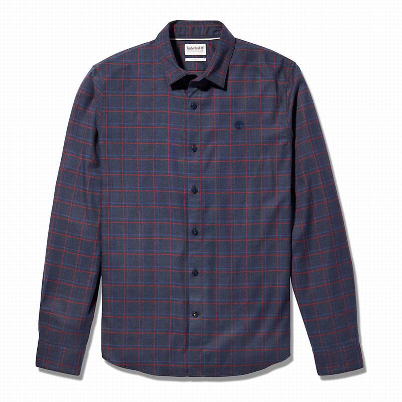 Timberland Flannel Checked Košulje Tamnoplave | 61868773