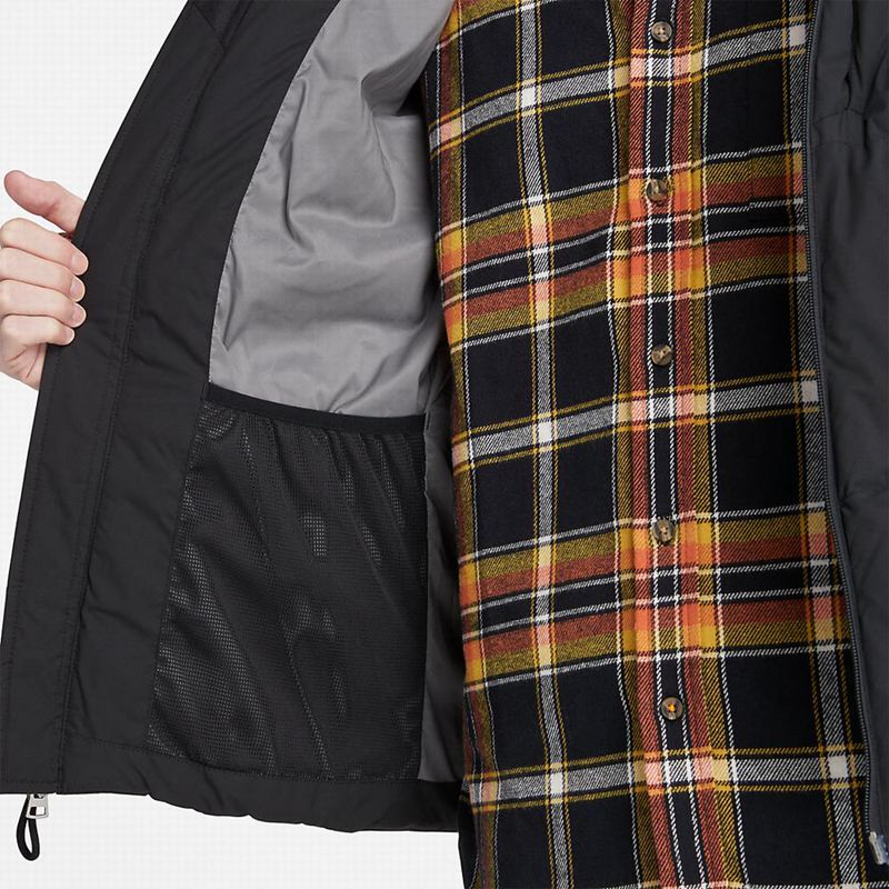 Timberland Fleece Overshirt Zimske Jakne Crne | 40744976