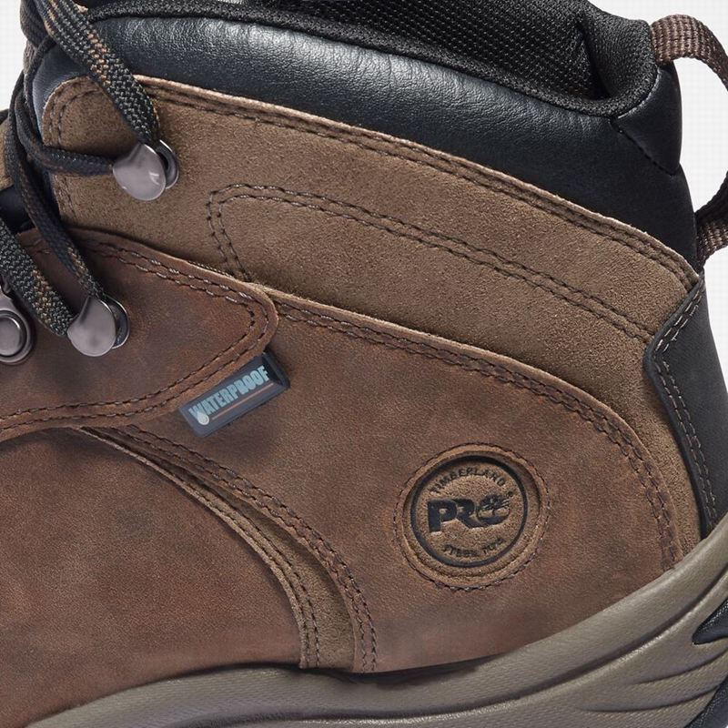 Timberland Flume Steel Toe Waterproof Radne Čizme Smeđe | 93513205