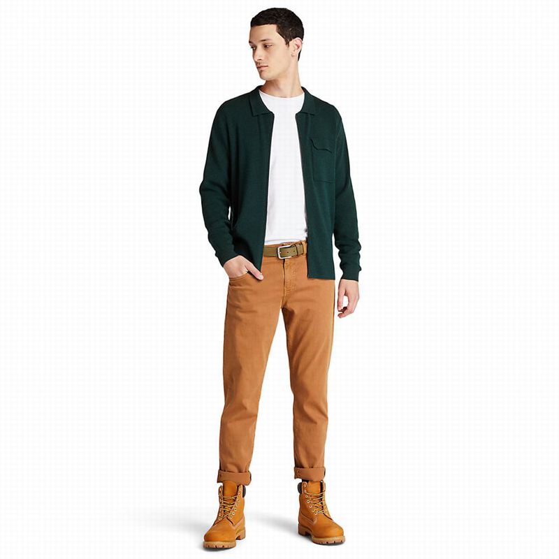 Timberland Full-Zip Džemperi Maslinasto Zelene | 55749795